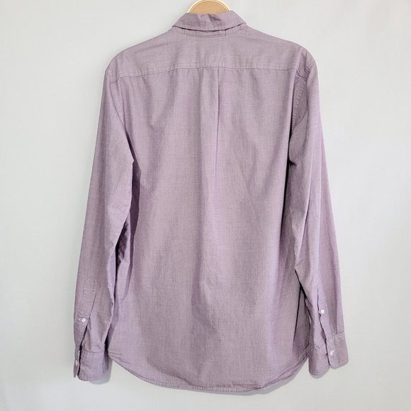 J. Crew Slim Oxford Long Sleeve Button-down Dress Shirt Light Purple Mens Medium - Picture 2 of 8